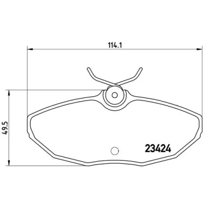 Bild av BREMBO P 36 013 Jeu de plaquettes frein contact signal d&#039;usure exclu avec vis d&#039;étrier accessoires JAGUAR: S Type, XJ Berline