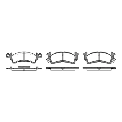 Bild av REMSA 0510.00 Jeu de plaquettes frein Essieu avant contact signal d&#039;usure inclus PONTIAC: Firebird III Coupe, JEEP: CJ5 CJ8 SUV Cabriolet