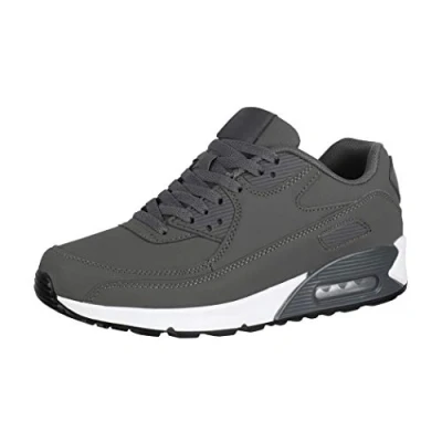 Bild av Elara Unisex sneakers, sport, löparskor, gympaskor, Chunkyrayan, Grå vit, 42 EU