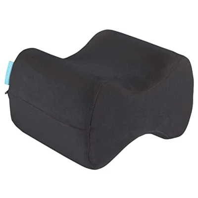 Bild av Bonmedico ergonomisk knäkudde för de som sover på sidan, minnesskum benkudde, svart
