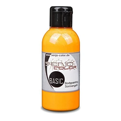 Bild av Senjo Color BASIC flytande kroppsfärg, 75 ml, gul, tillverkad i Tyskland