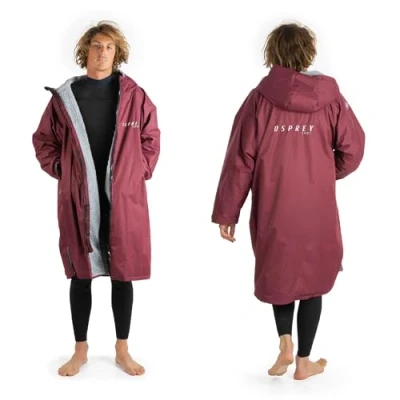 Bild av Osprey ombytesrock för barn och vuxna, vattentät skötrock, simning strandrock, unisex, rödbrun
