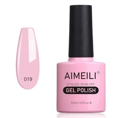 Bild av AIMEILI Gel Nagellack, Färg Nagelgel UV LED Nagellack Blötlägg Av Avlösbar Gelack Polish (019) 10 ml