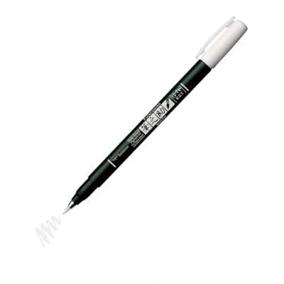 Bild av Tombow penselpenna Fudenosuke pastell för svart papper, vit