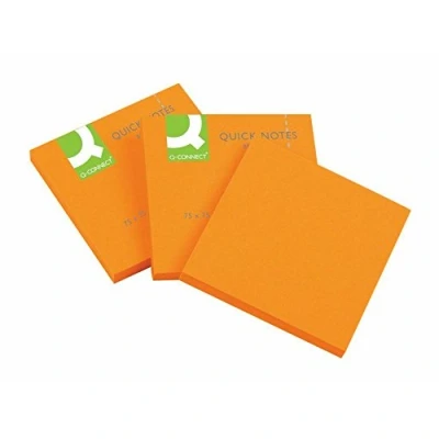 Bild av Q Connect Sticky Notes Anteckningar Fluo orange