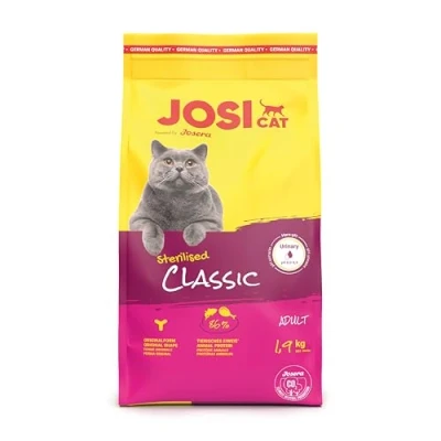 Bild av JosiCat Sterilised Classic (1 x 1,9 kg) Vuxen Premium torrfoder för kastrerade katter med lite fett och mycket protein Powered by JOSERA Kattmat helfoder 1 pack