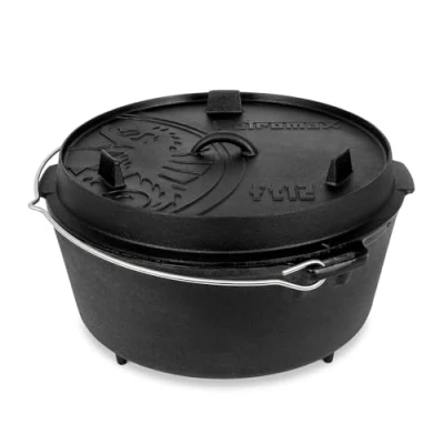 Bild av Petromax Gryta 12 holländsk ugn med stativ för alla typer av spisar, gasgrill, ugn, gasspis och öppen eld klar att användas omedelbart utan bränna kastrull lock 10,8 liter