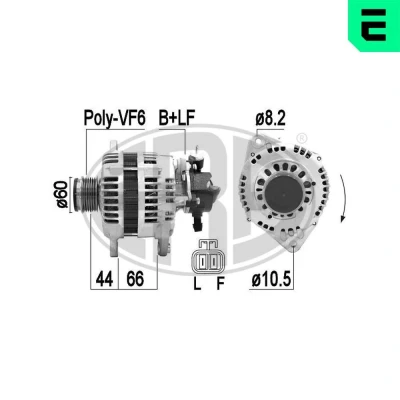 Bild av ERA 209392A Alternateur 14V 110A OPEL: Astra H 3/5 portes, Meriva A, Corsa C VAUXHALL: Mk5