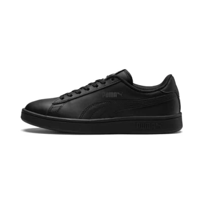Bild av Puma Unisex barn Smash V2 L Jr sneakers, Svart Black Black, 39 EU
