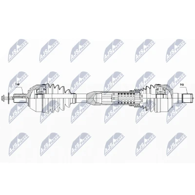 Bild av NTY NPW VV 054 Arbre de Transmission Essieu avant, avant gauche 598 automatique à 8 vitesses VOLVO: XC60 I