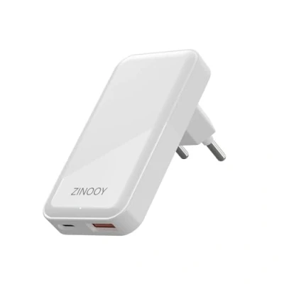 Bild av Zinooy USB C laddare, 2 portar kontaktadapter platt med 20W PD utgång, snabbladdning för 16/16 Pro/16 Pro Max 15/15 Pro/15 14 13 12 Sumsung Galaxy