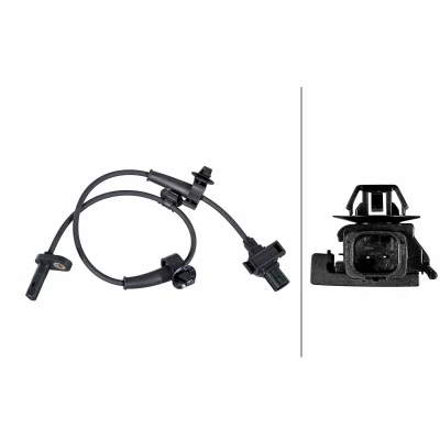 Bild av HELLA 6PU 358 252 221 ABS Givare med fästclips på kabeln hallprincip 2 polig 500mm HONDA: Civic VIII Hatchback (FN, FK) Type R, 2.0 i VTEC R
