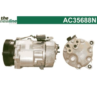 Bild av The NewLine AC35688N Compresseur De Climatisation DCW17 VOLKSWAGEN: Golf 4, 4 Variant, Bora AUDI: A3 3/5 portes