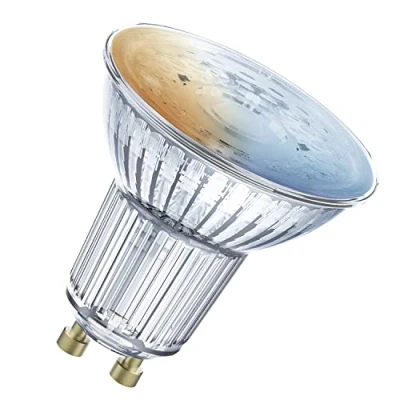 Bild av LEDVANCE smart LED reflektorlampa med WiFi teknik, bas GU10, ljusfärg som kan ändras (27006500K), dimbar, ersätter reflektorlampor 40 W, SMART+ SPOT GU10 Tunable White, 3 pack