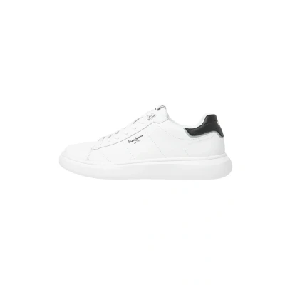 Bild av Pepe Jeans Eaton Basic Sneaker för män, Vitt, 43 EU