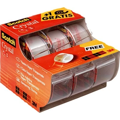 Bild av Scotch 6 1975C3 Caddy ett paket med 3 kristallband, 19 mm x 7,5 m