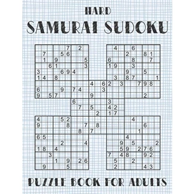 Bild av Samurai Sudoku Puzzle Book for Adults Hard: 500 Difficult Puzzles Overlapping into 100 Style