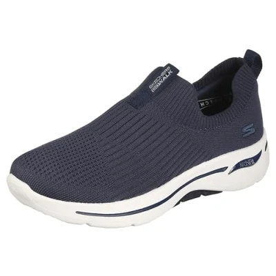 Bild av Skechers Go Walk Arch Fit Iconic, sneakers för damer, Navy Textile Trim, 36 EU