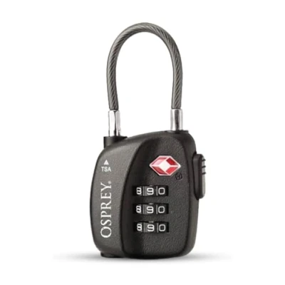 Bild av Osprey TSA 3 Dial Cable Lock Black Snowboard tool