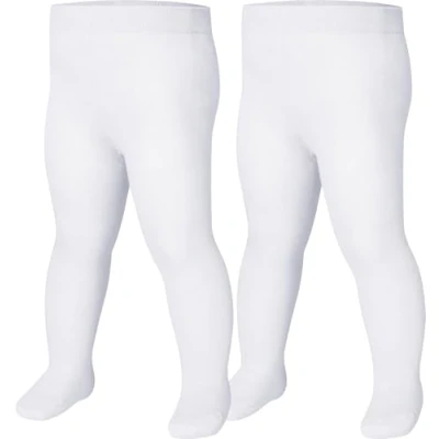 Bild av Playshoes Thermo strumpfhose Uni Doppelpack No Values Found unisex barn, Weiß, 50 56