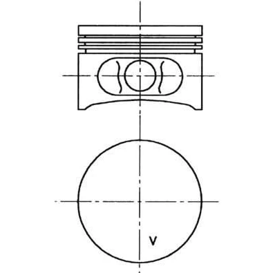 Bild av KOLBENSCHMIDT 99646600 Piston 69 RENAULT: Kangoo I, CLIO 2, I Express