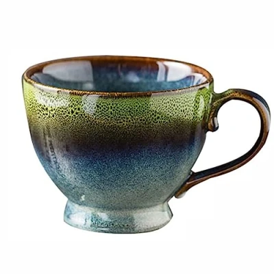 Bild av ZPPLD kaffekopp stor, cappuccinokopp stengods 500 ml espressokoppar, kopp, stor av keramik, tekopp med handtag, XXL porslin, konstnärs designkopp