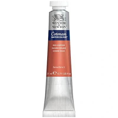 Bild av Winsor &amp; Newton 0308471 Cotman metallisk akvarellfärg studio vattenfärger, levande högkvalitativa färger med mycket bra bearbetningsegenskaper, 21 ml rör kopparröd