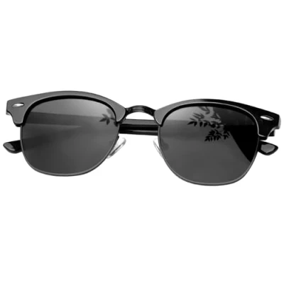 Bild av KANASTAL Klassiskt Halvbåge Solglasögon Herr Polariserade, Classic Cateye Metall Half Rim Black Sunglasses for Men Polarized, Svart Dam Man, Women Vandring Körning Fiske