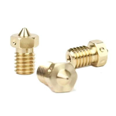 Bild av Äkta E3D V6 trippelpaket, 1,75 mm mässingsmunstycken, M6 gängad uppgradering för 3D utskrift. Storlekar ingår 3 x 0,6 mm.