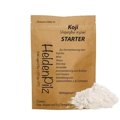 Bild av Aspergillus Oryzae Koji Kin sporer för tillverkning av Amasake Miso, Sake (Koji 10 g)