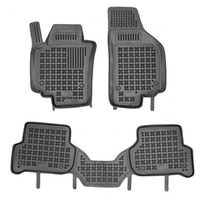 Bild av REZAW PLAST 202005 Ensemble de tapis sol Caoutchouc avant et arrière 3 noir Sur mesure SEAT: Altea XL