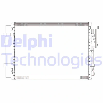 Bild av Kondensor, klimatanläggning DELPHI CF20303
