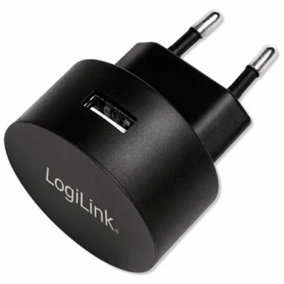 Bild av LogiLink PA0217 Fast Charging USB uttagsadapter (1 x A, 10,5 W) för smartphones/surfplattor/MP3 MP4 spelare/eBooks/Navi/etc. med överladdnings , djupurladdnings överbelastnings och