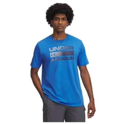 Bild av Under Armour TEAM Issue Wordmark Tshirt till träning, Storlek: Large, Blue atlantis