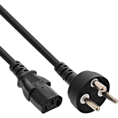 Bild av InLine 16655K, 5 m, Strömkontakt typ K, C13 coupler, 250 V, 10 A