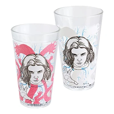 Bild av Paladone Stranger Things Eleven Drinking Glass Color Change Cup Horror Movie Merchandise, Multicolored (PP9886ST)
