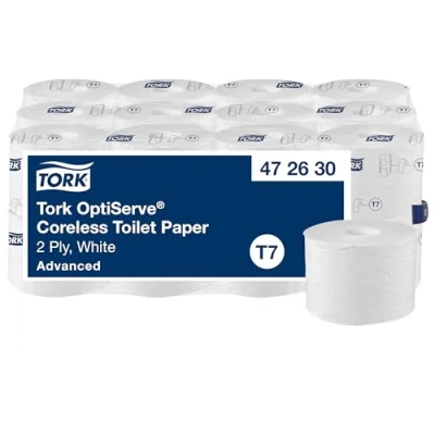 Bild av Tork Toalettpapper T7 Advanced OptiServe Coreless 2 lag vit 24/krt