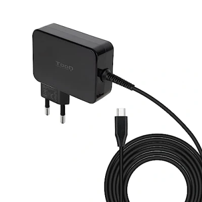 Bild av TOOQ TQLC USBCGAN90PD 90W USB C laddare GAN för bärbar dator med PD 3.0, MacBook/DELL/HP/Samsung/ASUS/Huawei Matebook/Xiaomi Air/Lenovo ThinkPad/Acer, svart