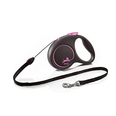 Bild av Flexi Black Design S leash 5 m 12 kg pink