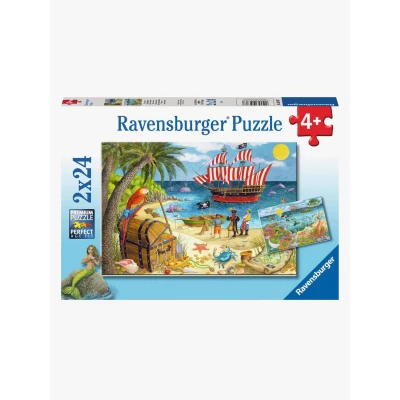 Bild av Ravensburger Pussel Pirates and Mermaids 2x24 Bitar