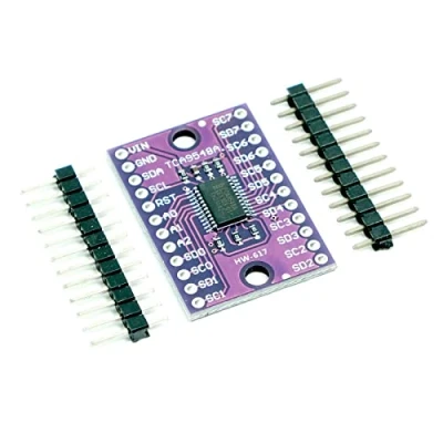 Bild av Paradisetronic.com 8 kanals I2C multiplexer TCA9548A för att undvika adresskollisioner, 35 V, t.ex. Arduino, Raspberry Pi