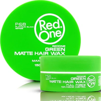 Bild av RedOne hårstyling matt vax grön 150 ml look No Shine l Ultra Hold hårvax för män och kvinnor kokosdoft Maximal kontroll