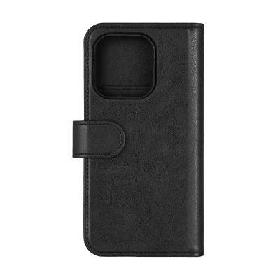 Bild av Essentials iPhone 16 Pro PU wallet, detach, recycled, 3 cards Black