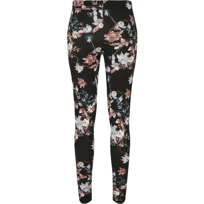 Bild av Urban Classics SOFT AOP Leggings, Storlek: 4XL, Blacksoftflower