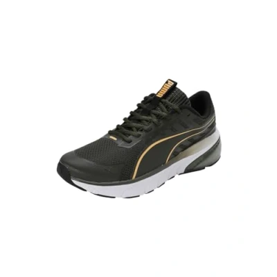 Bild av Puma Unisex Cell Glare Road löparsko, Mörk olivsol ström svart, 44 EU
