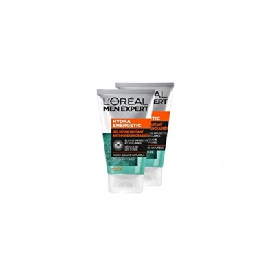 Bild av L&#039;Oréal Men Expert Anti porer desincrustant gel ansiktsvård Hydra Energetic 100 ml 2 st