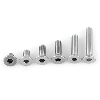 Bild av 300 st. F?rs?nkta sexkantsskruvar av rostfritt st?l 304, med f?rvaringsl?da M3 x 4/6/8/10/12/16 mm