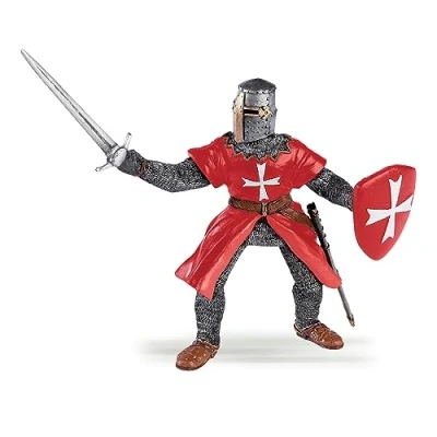 Bild av Papo handmålad figurer medeltida fantasy riddare av Malteser 39926 samlarbar för barn lämplig pojkar och flickor från 3 år