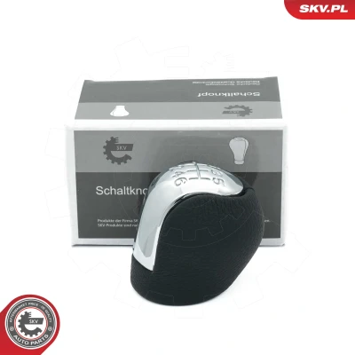 Bild av ESEN SKV 63SKV094 Pommeau de vitesse 6 vitesses PU (polyuréthane), Cuir OPEL: Vectra C Caravan, Berline, CC, VAUXHALL: Mk2 CC