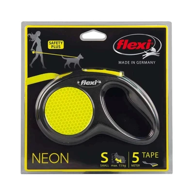 Bild av Flexi Koppel New Neon S 5M band Max 15 kg